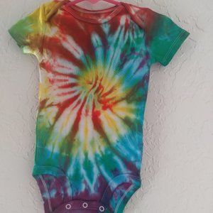 Homemade baby tie dye 12 months